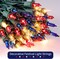 Red White Blue Christmas Lights Green Wire - 100 Count 4th July Decoration Patriotic Mini String Lights Waterproof for Indoor Outdoor Xmas Holiday Party Patio Independence Day Decoration